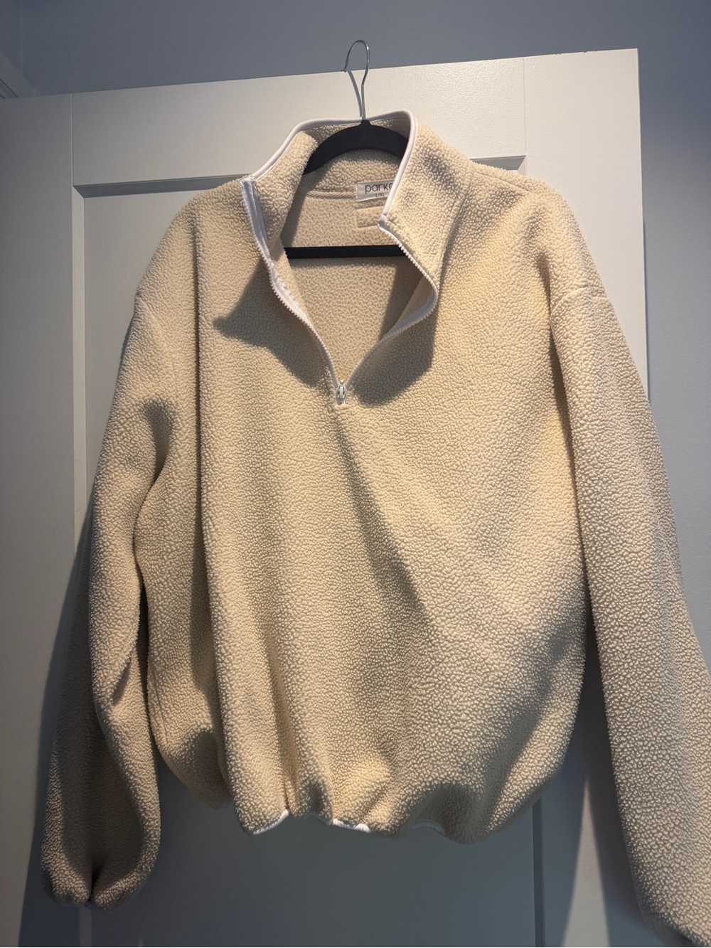 Parke Cream Fleece with Zipper